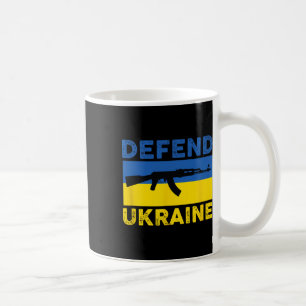 Verteidige Ukraine - Unterstütze Ukraine - Flagge Kaffeetasse