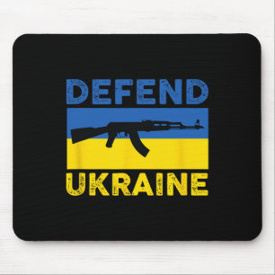 Verteidige Ukraine - Unterstütze Ukraine - Flagge  Mousepad