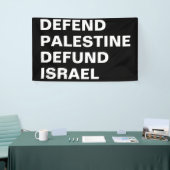 Verteidigen Palästina verteidigen Israel - Israel  Banner (Messeveranstaltung)