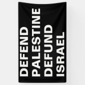 Verteidigen Palästina verteidigen Israel - Israel  Banner (Vertikal)