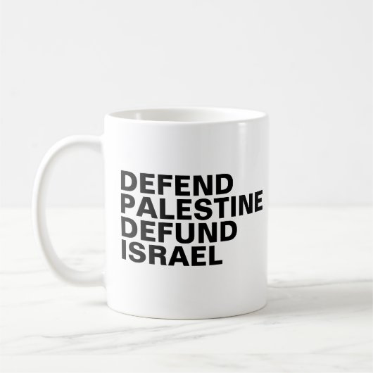 Verteidigen Palästina verteidigen Israel - Israel  Kaffeetasse (Links)