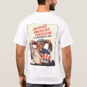 Verteidigen Sie amerikanische Freiheit T-Shirt (Rückseite)