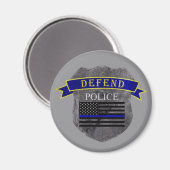 Verteidigen Sie das Polizeimagnet Magnet (Vorderseite/Rückseite)