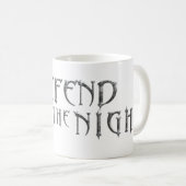 Verteidigen Sie die Nachtlogo-Tasse Kaffeetasse (VorderseiteRechts)