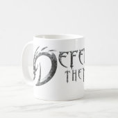 Verteidigen Sie die Nachtlogo-Tasse Kaffeetasse (Vorderseite Links)