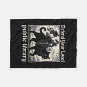 Verteidigen Sie Ihre lokale öffentliche Bibliothek Fleecedecke (Vorderseite (Horizontal))