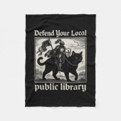 Verteidigen Sie Ihre lokale öffentliche Bibliothek Fleecedecke (Vorderseite)