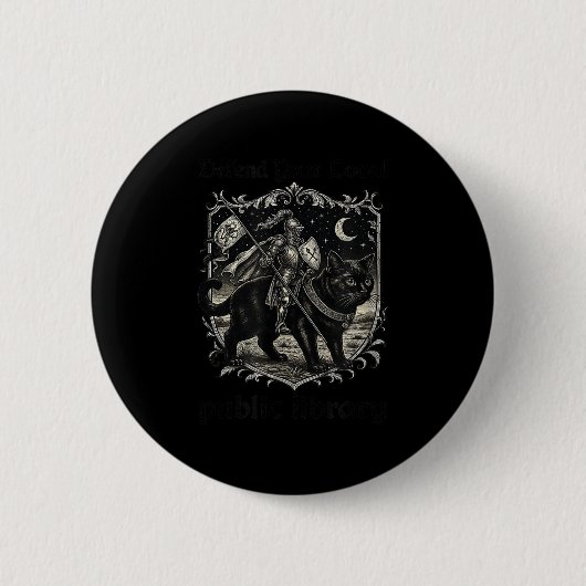 Verteidigen Sie Ihre örtliche öffentliche Biblioth Button (Vorderseite)