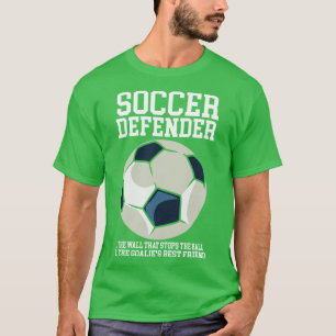 Verteidiger 1 Die Mauer, die den Ball stoppt 2 das T-Shirt