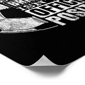 Verteidiger Backsteinmauer Position Sport Fußll Ll Poster (Ecke)