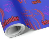Verteidiger der Erde Geschenkpapier (Rolleneckpunkt)