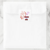 Verteidiger der Erde Quadratischer Aufkleber (Tasche)