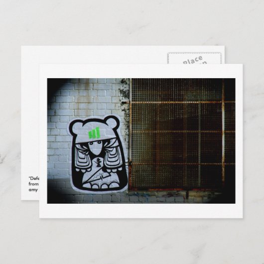 Verteidiger der Grille Postkarte (Vorne/Hinten)