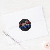 Verteidiger der Liberty-Aufkleber Runder Aufkleber (Umschlag)
