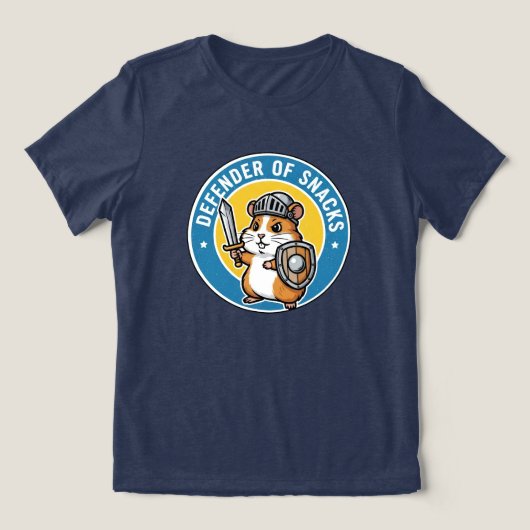Verteidiger der Snacks Hamster Tri-Blend Shirt (Design Vorderseite)