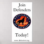 Verteidiger der Tierwelt Poster (Vorne)