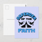 Verteidiger des Glaubens Postkarte (Vorne/Hinten)