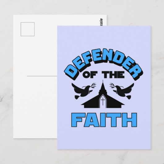 Verteidiger des Glaubens Postkarte (Vorne/Hinten)