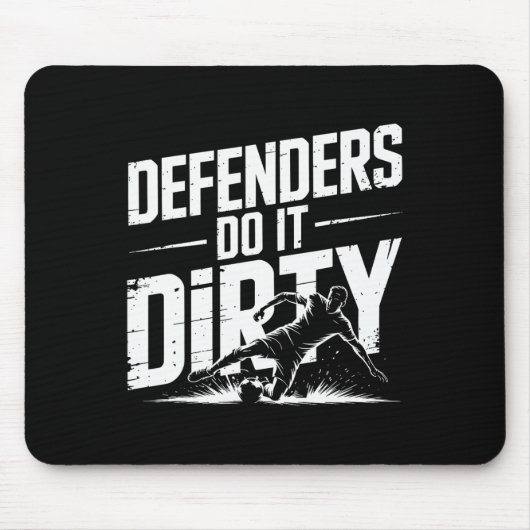 Verteidiger machen es schmutzig Grätsche Fußball Mousepad (Vorne)