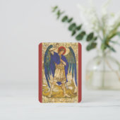 Verteidiger St. Michael die Erzengel-Gebetskarte Visitenkarte (Stehend Vorderseite)