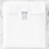 Verteidiger von Trans Lives Runder Aufkleber (Tasche)