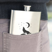 Verteidiger Wilderness Wolf Moon Flachmann (Beispiel)