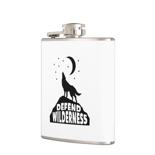 Verteidiger Wilderness Wolf Moon Flachmann (Links)