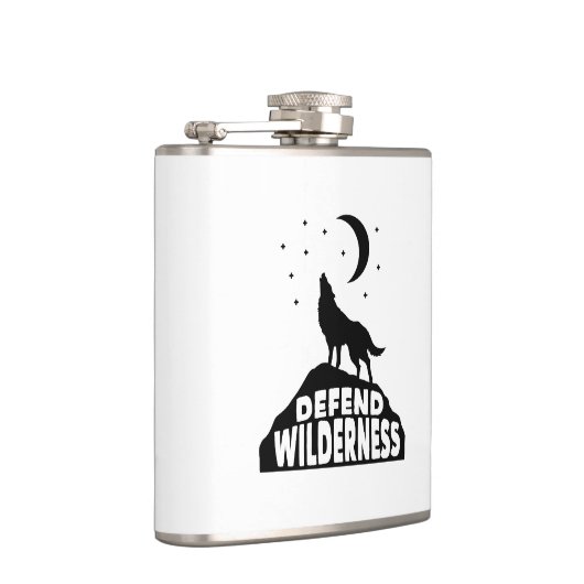 Verteidiger Wilderness Wolf Moon Flachmann (Rechts)