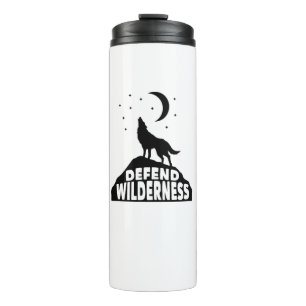 Verteidiger Wilderness Wolf Moon Thermosbecher