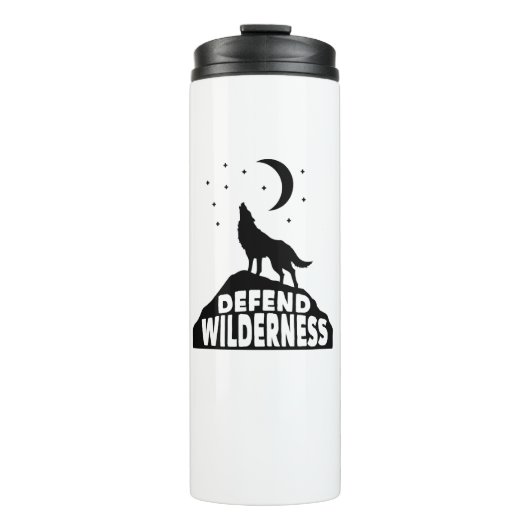 Verteidiger Wilderness Wolf Moon Thermosbecher (Vorderseite)