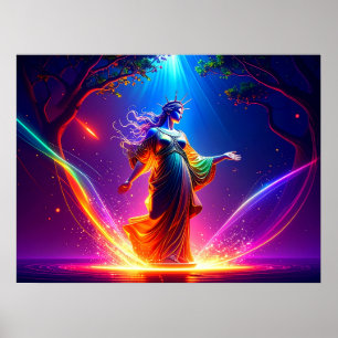 Verteidigerin der Demokratie Lady Liberty Kriegeri Poster