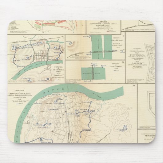 Verteidigung Chattanooga Mousepad (Vorne)