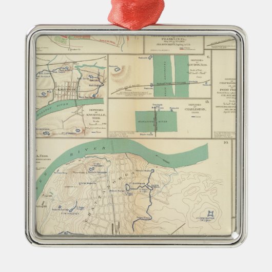 Verteidigung Chattanooga Ornament Aus Metall (Vorne)