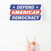 Verteidigung der amerikanischen Demokratie Banner (InSitu)