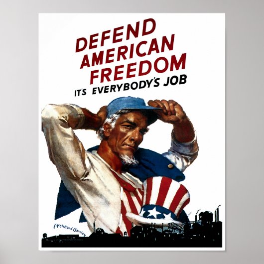 Verteidigung der amerikanischen Freiheit Poster (Vorne)