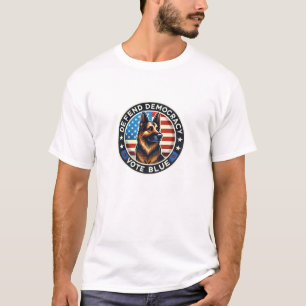 Verteidigung der Demokratie - Abstimmung blau - De T-Shirt