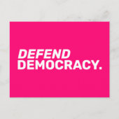 Verteidigung der Demokratie Frauenrechte für Wahlf Postkarte (Vorderseite)