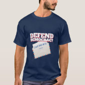 Verteidigung der Demokratie /Rett der Post - Ein M T-Shirt (Vorderseite)