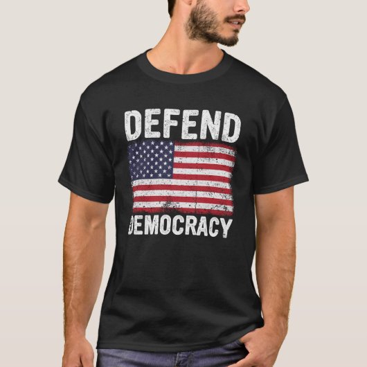 Verteidigung der Demokratie Schutz der Stimmrechte T-Shirt (Vorderseite)