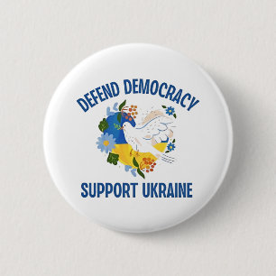 Verteidigung der Demokratie Unterstützung der Ukra Button