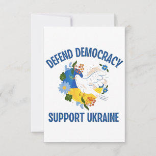 Verteidigung der Demokratie Unterstützung der Ukra Dankeskarte