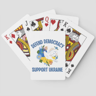 Verteidigung der Demokratie Unterstützung der Ukra Spielkarten