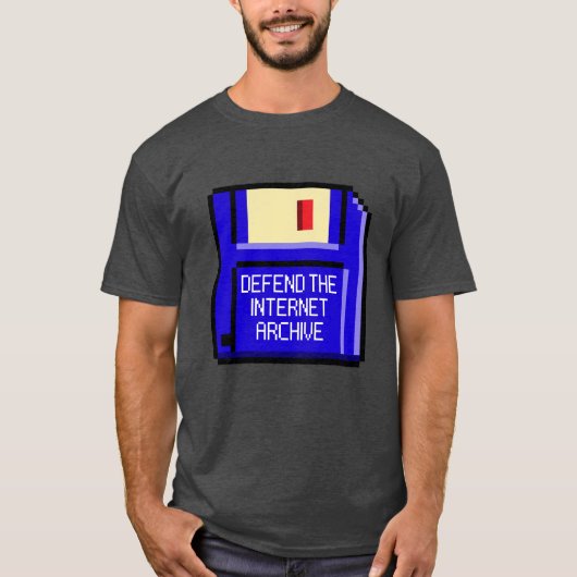 Verteidigung der Internet Archive-Diskette T-Shirt (Vorderseite)
