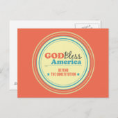 Verteidigung der Verfassung Postkarte (Vorne/Hinten)