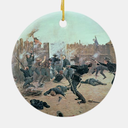 Verteidigung des Forts: Amerikanischer Ureinwohner Keramik Ornament (Hinten)