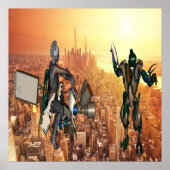 Verteidigung des Planeten Erde Poster (Vorne)