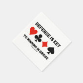 Verteidigung ist der Schlüssel zum Sieg bei Anzüge Serviette (Ecke)