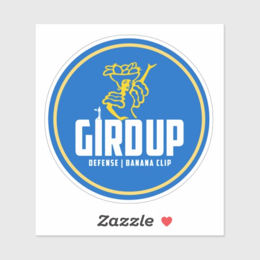 Verteidigung | Retro Banane Clip Aufkleber (Blatt)