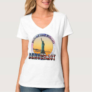 Verteidigung und Schutz der DEMOKRATIE T-Shirt