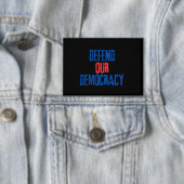 Verteidigung unseres Buttons für Demokratie (Insitu)